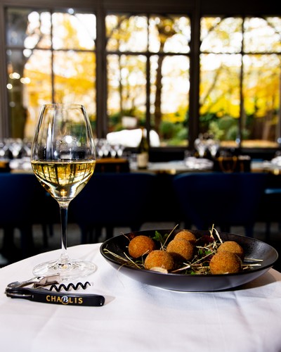 Cromesquis of snail with parsley butter and Chablis Premier Cru